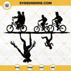 Stranger Things SVG, Upside Down SVG, Bicycle SVG, Demogorgon SVG PNG DXF EPS Digital Download