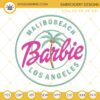 Malibu Beach Barbie Embroidery Files, Barbie Machine Embroidery Designs