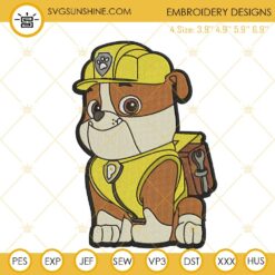 Paw Patrol Chase Embroidery Designs Files