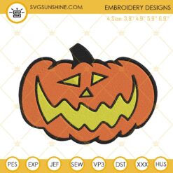 Jack O Lantern Embroidery Designs, Halloween Pumpkin Embroidery Files