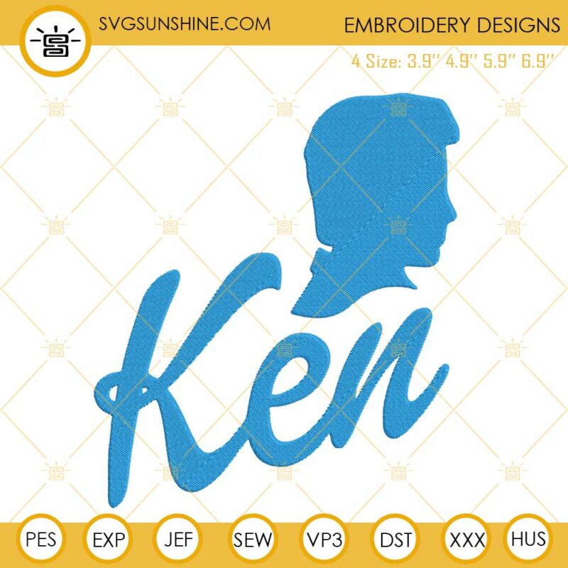 Ken Barbie Logo Embroidery Design File