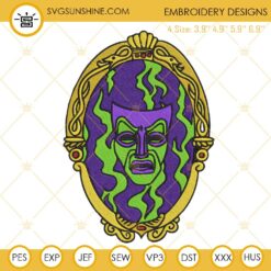 The Magic Mirror Embroidery Designs, Halloween Embroidery Files