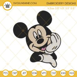 Mickey Mouse Smile Embroidery Designs, Disney Embroidery Files