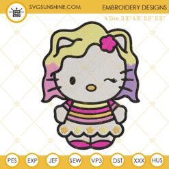 Hello Kitty Enid Machine Embroidery Design Digital Download