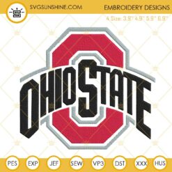 Ohio State Buckeyes Logo Embroidery Designs, Ohio State University Football Embroidery Files