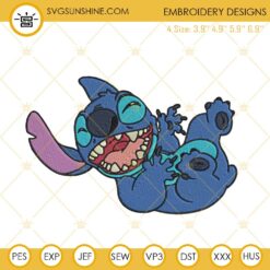 Stitch Laughing Embroidery Designs, Disney Stitch Machine Embroidery Pattern Files