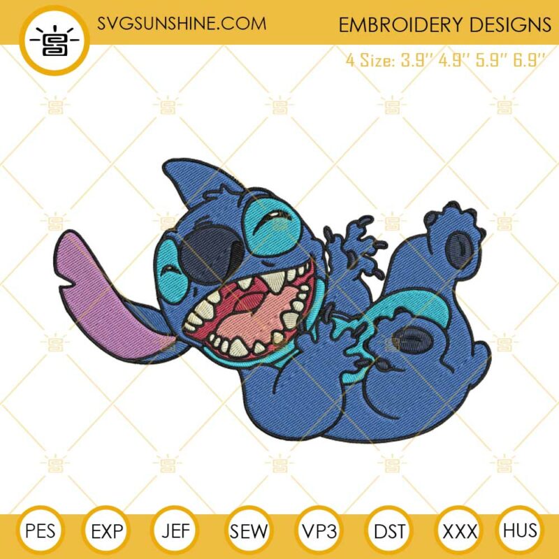 Stitch Laughing Embroidery Designs, Disney Stitch Machine Embroidery ...