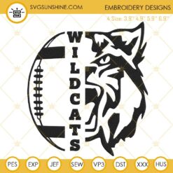 Wildcats Football Embroidery Designs Digital Download