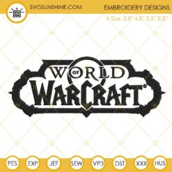 World Of Warcraft Embroidery Designs, Game Embroidery Files