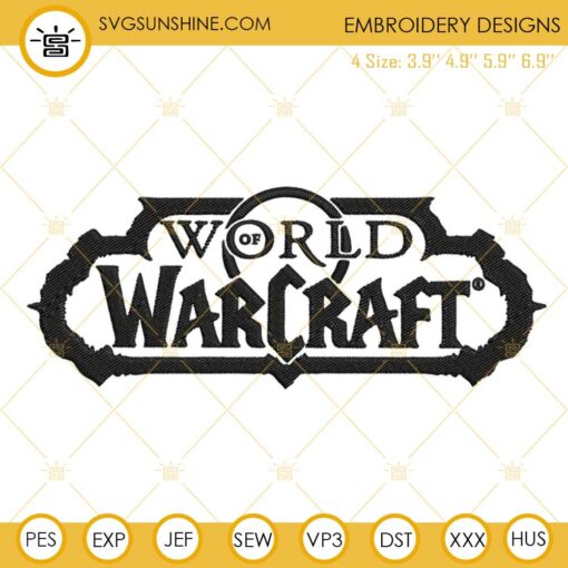 World Of Warcraft Embroidery Designs, Game Embroidery Files