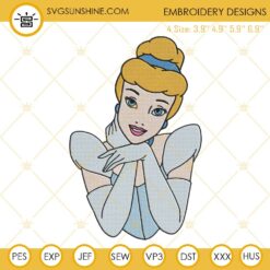 Cinderella Disney Princess Machine Embroidery Designs