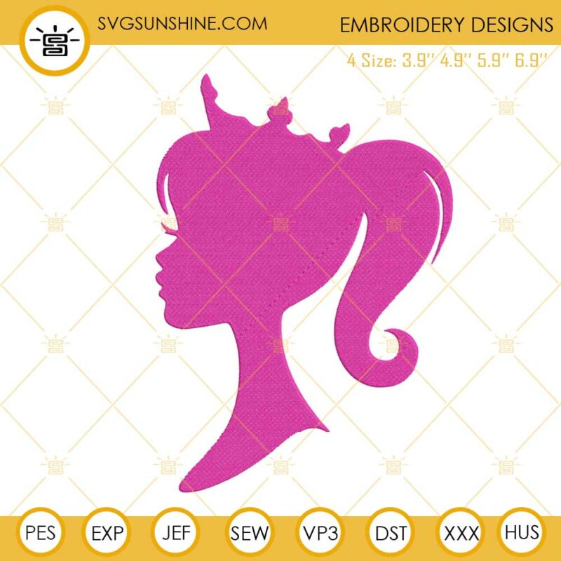 Barbie Embroidery Designs, Barbie Doll Girl Embroidery Files