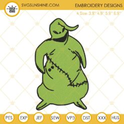 Oogie Boogie Embroidery Designs, Boogie Man Nightmare Before Christmas Embroidery Files