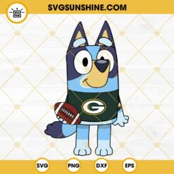 Bluey Green Bay Packers SVG PNG DXF EPS Cricut