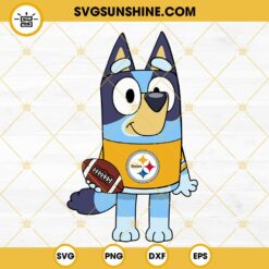 Bluey Pittsburgh Steelers SVG PNG DXF EPS Cricut