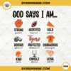 Clemson Tigers Football PNG, God Says I Am Football PNG File Designs