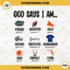 Florida Gators Football PNG, God Says I Am Football PNG File Designs