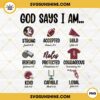Florida State Seminoles Football PNG, God Says I Am Football PNG File Designs