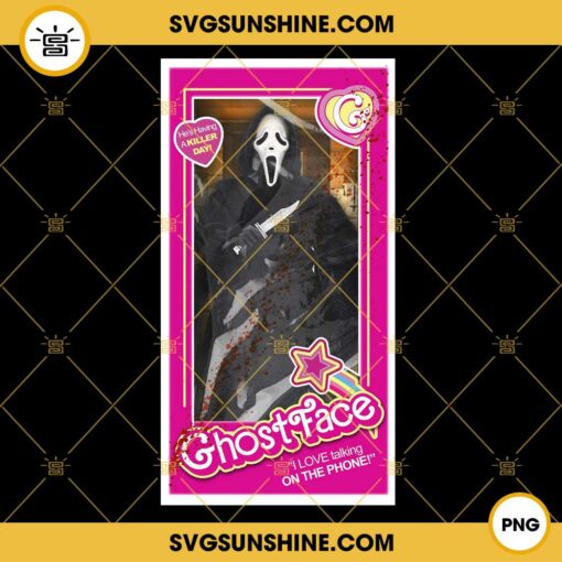 Ghost Face PNG, Horror Barbie PNG, Barbie Ghost Face PNG Digital Download