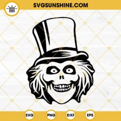 Hatbox Ghost Face SVG, Disney Haunted Mansion Ghost SVG, Halloween Movie 2023 SVG PNG DXF EPS