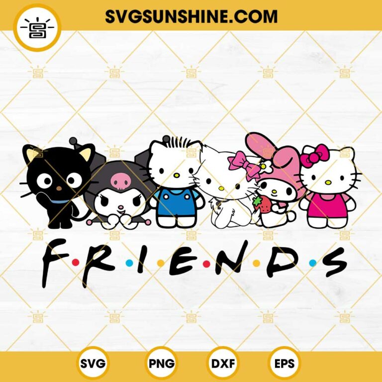 Hello Kitty Friends SVG, Keroppi SVG, My Melody SVG, Kuromi SVG, Sanrio