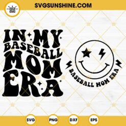 In My Baseball Mom Era SVG, Baseball Mom SVG PNG DXF EPS Files