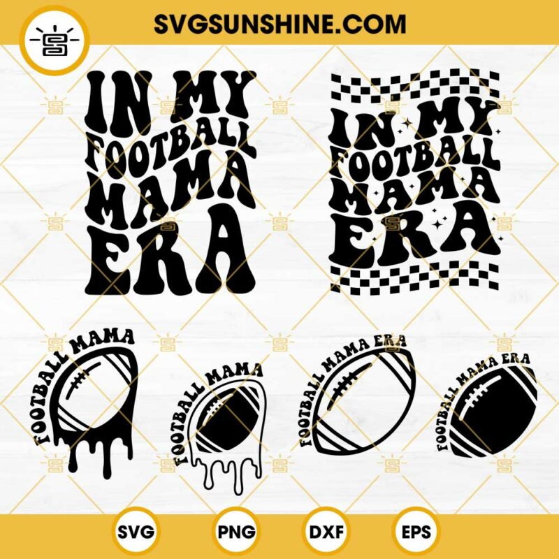 In My Football Mama Era SVG Bundle, Football Mom SVG, Football mama SVG
