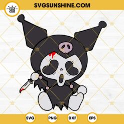 Kuromi Ghostface Scream SVG, Kuromi Halloween SVG PNG DXF EPS