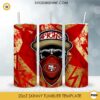 San Francisco 49ers Skull Hat Bandana 20oz Skinny Tumbler Template Design PNG