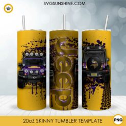 Chibi Michael Myers 3D Puff 20oz Tumbler Wrap PNG, Halloween 3D Puff Tumbler Template PNG