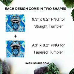 Detroit Lions Skull Hat Bandana 20oz Skinny Tumbler Template Design PNG