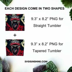 Houston Texans Skull Hat Bandana 20oz Skinny Tumbler Template Design PNG