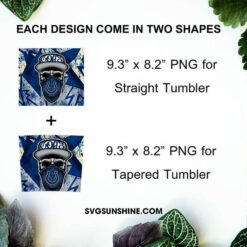 Indianapolis Colts Skull Hat Bandana 20oz Skinny Tumbler Template Design PNG