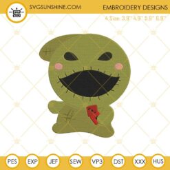 Baby Oogie Boogie The Nightmare Before Christmas Embroidery Designs, Halloween Embroidery Files