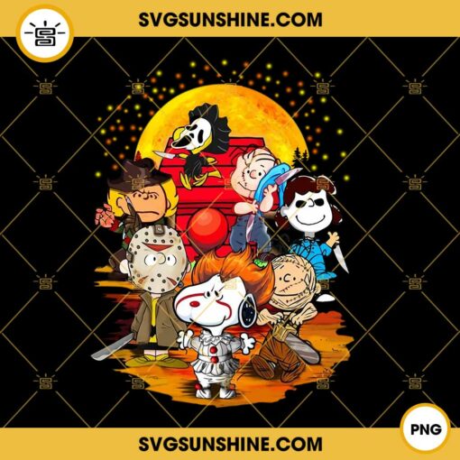 Peanuts Halloween PNG, Peanuts Horror Characters PNG, Snoopy And Friends Halloween PNG