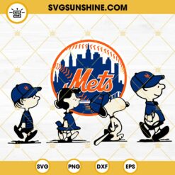 Snoopy Charlie Brown New York Mets SVG PNG DXF EPS Cricut Files