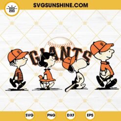 Snoopy Charlie Brown San Francisco Giants SVG PNG DXF EPS Cricut Files