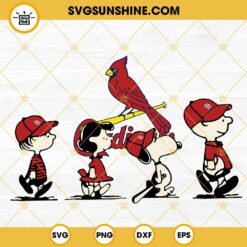 Snoopy Charlie Brown St Louis Cardinals SVG PNG DXF EPS Cricut Files
