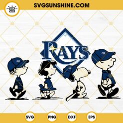 Snoopy Charlie Brown Tampa Bay Rays SVG PNG DXF EPS Cricut Files