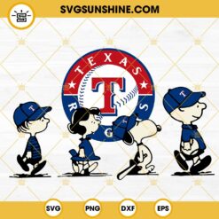Snoopy Charlie Brown Texas Rangers SVG PNG DXF EPS Cricut Files