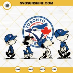 Snoopy Charlie Brown Toronto Blue Jays SVG PNG DXF EPS Cricut Files