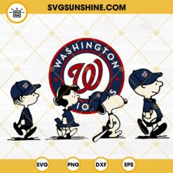 Snoopy Charlie Brown Washington Nationals SVG PNG DXF EPS Cricut Files
