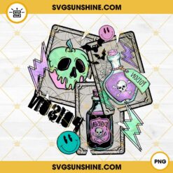 Poison Tarot Cards PNG, Retro Trendy Halloween PNG Digital Download