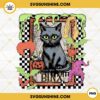 Binx Cat Tarot Card PNG, Hocus Pocus Black Cat PNG, Halloween Tarot Card PNG