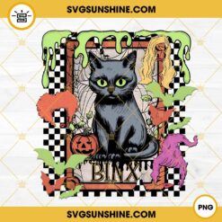 Binx Cat Tarot Card PNG, Hocus Pocus Black Cat PNG, Halloween Tarot Card PNG