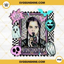 Wednesday Addams Tarot Card PNG, I Hate People PNG, Wednesday Halloween PNG