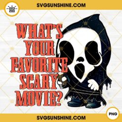 What Your Favorite Scary Movie PNG, Ghostface Chibi PNG, Halloween Movie PNG