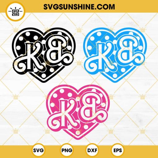 Barbie And Ken Heart SVG Bundle, Barbie Ken SVG, Barbie Movie SVG PNG DXF EPS