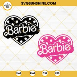 Barbie Heart SVG Bundle, Barbie SVG PNG DXF EPS Digital Download