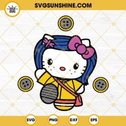 Hello Kitty Zombie Happy Halloween SVG PNG DXF EPS Cut Files